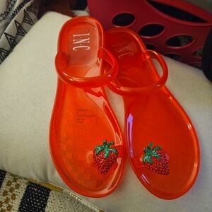 I-N-C Red Strawberry Sandals